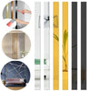 10pcs 1x90cm 3D Mirror Wall Stickers Beautiful Edge Decorative Strip Living Room TV Background Decorative Self-adhesive Beltline Sewing(Black)