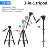 JMARY KP2599 SLR Camera Phone Live Streaming Outdoor Photography Aluminum Tripod