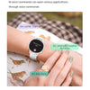 HK39 1.1 inch Smart Silicone Strap Watch Supports Bluetooth Call/Blood Oxygen Monitoring(White)