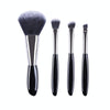 4 In 1 Black Pebbles Makeup Brush Set Eyeshadow Brush Foundation Brush Portable Makeup Brush,Style: Bare Brush