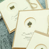 10pcs Vintage Metal Gift Greeting Card Cowhide Envelope Holiday Card(04 Love)