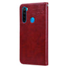 For Xiaomi Redmi Note 8 Business Style Oil Wax Texture Horizontal Flip Leather Case, with Holder & Card Slots & Wallet(Red)