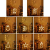 Christmas Decoration LED Sucker Festive Atmosphere Hanging Light(Moon With Star)