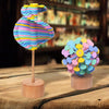 KBX-001 Rotating Decompression Stick Children Wooden Toys(Color Leaf Style)