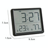 8218 Thin and Light Magnetic Wall-mounted LCD Temperature Electronic Digital Clock(White)