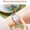 OLEVS 9931 Women Butterfly Buckle Luminous Waterproof Quartz Watch(White + Silver)