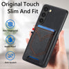 For Samsung Galaxy S25+ 5G Denim Texture Leather Skin Phone Case with Card Slot(Black)