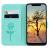 Rose Embossed Horizontal Flip PU Leather Case for Xiaomi Pocophone F1 , with Holder & Card Slots & Wallet(Green)