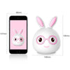 Happy Rabbit Creative Touch 3D LED Decorative Night Light, USB Charging Version (Pink)