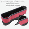 Car Central Control Seat Gap Storage Box with Dual USB Ambient Lights, Color: Suede Wine Red Co-pilot