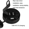 Morfayer YL-M05 5 In 1 Environmental Temperature Model 9-24V LED Night Vision Motorcycle Modification Instrument