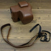 For FUJIFILM X-S20 Full Body Leather Camera Case Bag with Strap(Coffee)