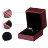 Brush PU Leather Jewelry Box Jewelry Gift Bag, Color: Date Red Necklace Box