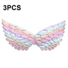 3 PCS Children Prom Dress Up Wings Elf Colorful Wings Party Costume Props(Fantasy White)