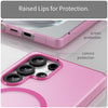 For Samsung Galaxy S25 Ultra MagSafe Frosted Translucent TPU + PC Full Coverage Phone Case(Pink)
