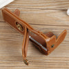 For Canon EOS R50 1/4 inch Thread PU Leather Camera Half Case Base(Brown)