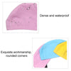 Adult Waterproof PU Coating Stretchy Swimming Cap Keep Long Hair Dry Ear Protection Swim Cap (Baby Blue)