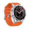 LEMFO K67 1.43 inch AMOLED Screen GPS Sports Smart Watch, Support Bluetooth Call / Health Monitoring(Silver Orange)