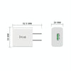 IVON AD-35 2 in 1 18W QC3.0 USB Port Travel Charger + 1m USB to 8 Pin Data Cable Set, US Plug(White)