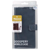 For Samsung Galaxy S25 5G GOOSPERY MANSOOR DIARY 9 Card Slots Leather Phone Case(Dark Blue)