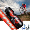 650ml Mountain Bike Water Bottle Set Outdoor Cycling Sports Bottle With V-shaped Holder Cage(Black)