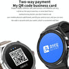BM01 1.45 inch Leather Band IP68 Waterproof Smart Watch Support Bluetooth Call / NFC(Silver)