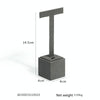 4x4x14.5cm T-shaped Stud Holder Gray Jewelry Display Microfiber Jewelry Props Display Rack