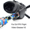 Flight Video Glasses Graffiti Color Headband Fixed Strap For DJI FPV Goggles V2 Strap + Power Line
