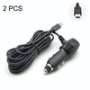 2 PCS Car Charger Fast Charging Driving Recorder Supply Line, Style: 1.5A+2.4A(Mini Straight Head)