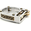 Mechanical Two-Tone Ring Gear Novelty Jewelry Ring, Size: 6