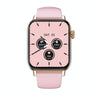 QS08 PRO 1.83 inch BT5.2 Smart Sport Watch, Support Sleep / Heart Rate / Blood Oxygen / Temperature / Blood Pressure Health Monitor(Gold+Pink)