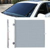 Suction Cup Car Shade Curtain Window Telescopic Roller Blind, Size: 40x125cm Silver Lyser