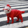 Waterproof Dog & Cat Raincoat with Visor & Boots, Red, M
