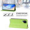 For Samsung Galaxy M32 4G Global / M22 RC01 Dual-Folded Magnetic Suction RFID Leather Phone Case(Grass Green)
