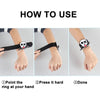 Halloween Pop Ring Bracelet Ghost Festival Gift Party Decorations(Spider Web Bat)