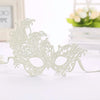 Halloween Masquerade Party Dance Sexy Lady Lace Phoenix Mask(White)