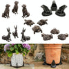 3pcs/set Flower Pot Feet Stand Animal Shape Resin Plant Pots Risers Pad(Frog)
