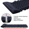 TPU Inflatable Sleeping Pad Camps Outdoor Waterproof Single Travel Cushion(Navy)