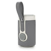 027 Leather Insulated Baby Bottle Cover Heating Bottle Bag, Size: Free Size(Dark Gray)