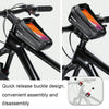 WILD MAN XT2S 1L EVA Hard Shell Mountain Bike Front Beam Bag Cycling Waterproof Phone Bag(Black)