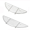 304 Stainless Steel Camping BBQ Frying Pan Steaming Rack, Size: 37x11cm