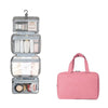 13552A Travel Waterproof Foldable Toiletry Bag Cosmetic Bag with Hook, Color: Pink
