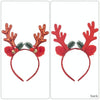 Bell Antler Headdress Christmas Ball Party Decoration Headband(Gold)