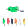 2 PCS HENGJIA Lure Sequins Double Hook Thunder Frog, Specification: 5cm 14g(Orange Black Stripes)