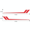 D-716 Car Striped Vinyl Body Stickers Personalized Modification Car Sticker(Red)