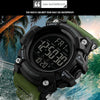 SKMEI 1384 Multifunctional Men Outdoor Fashion Noctilucent Waterproof LED Digital Watch (Army Green)