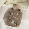 ZS103 Cartoon Plush Water-filled Explosion-proof Hot Water Bags, Spec: Intervened Coffee(500ml)