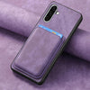 For Samsung Galaxy A26 5G Retro Leather Card Bag Magnetic Phone Case(Purple)