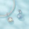 S925 Sterling Silver Ocean Style Luminous Shell Pendant DIY Beading(SCC2749)