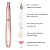 USB Plug Aluminum Nail Drill Machine Electric Manicure Milling Cutter Set(Pink)